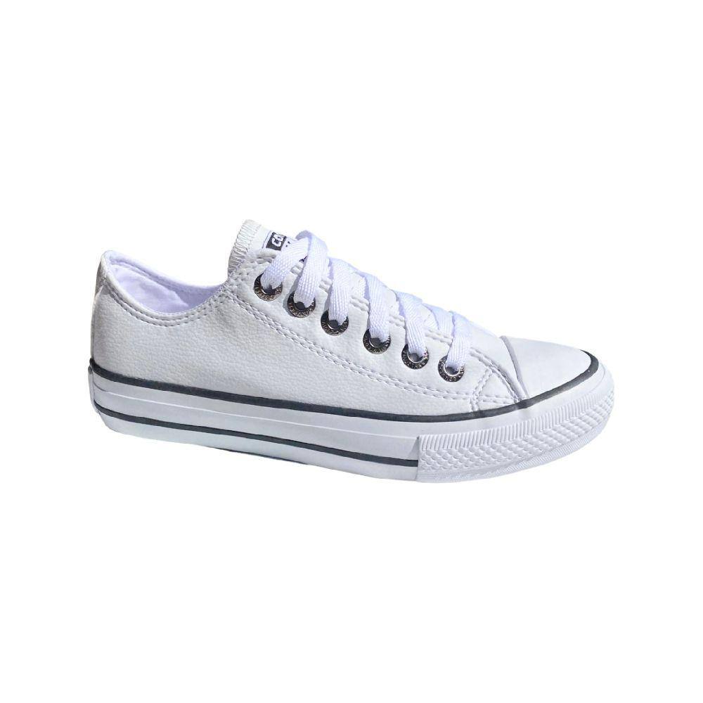 Tênis All Star Converse Plataforma De Couro Ct9830001 Branco