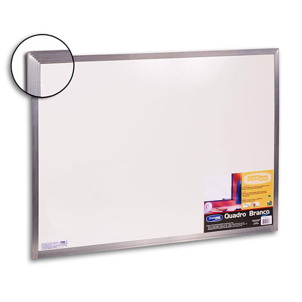 Quadro Branco Lousa Planejamento Anual Avisos Moldura Aluminio X Cm