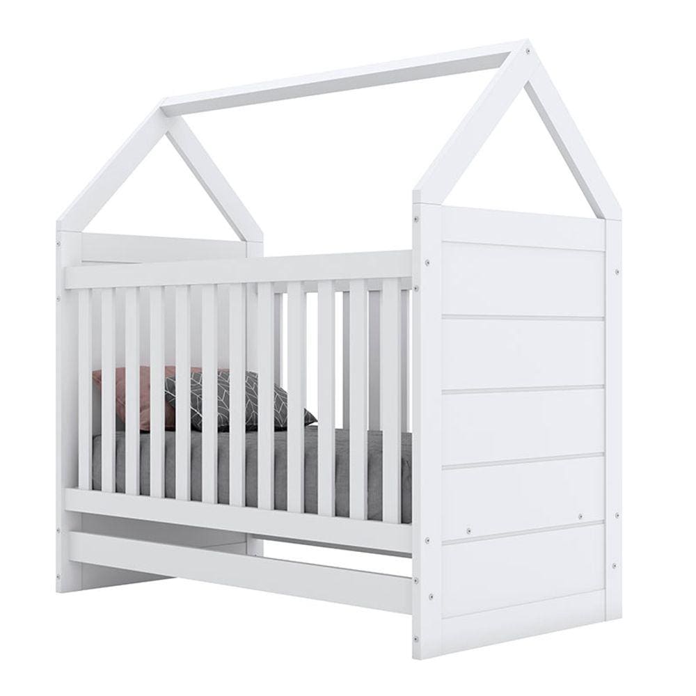 Berço Montessoriano Americano Branco HP - Henn