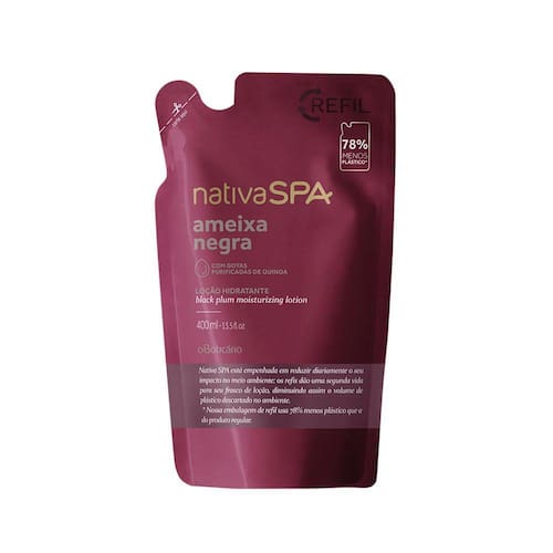 Refil Loção Hidratante Corporal Nativa Ameixa Negra 400Ml Menor preço em Refil Loção Hidratante Corporal Nativa Ameixa Negra 400Ml