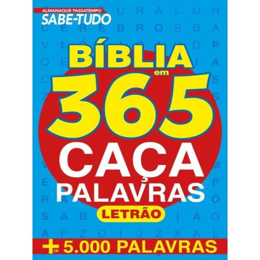 Almanaque Passatempo - Sabe Tudo - Bíblia Em 365 Caça-Palavras - Letrão