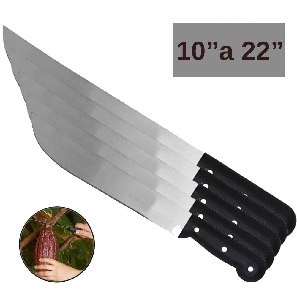 Kit Facão para Mato Camping com Cabo de Plástico 10” a 22” - Starfer