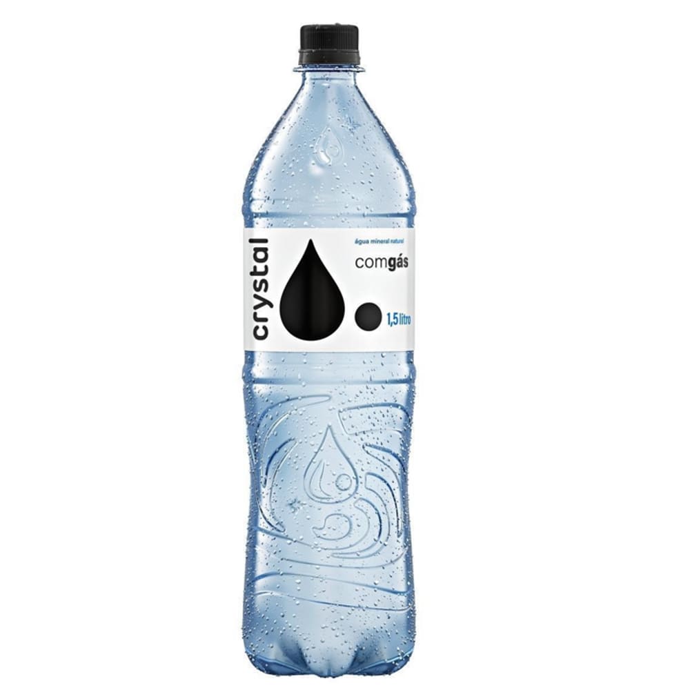 Agua CRYSTAL com GAS 06X1,5L