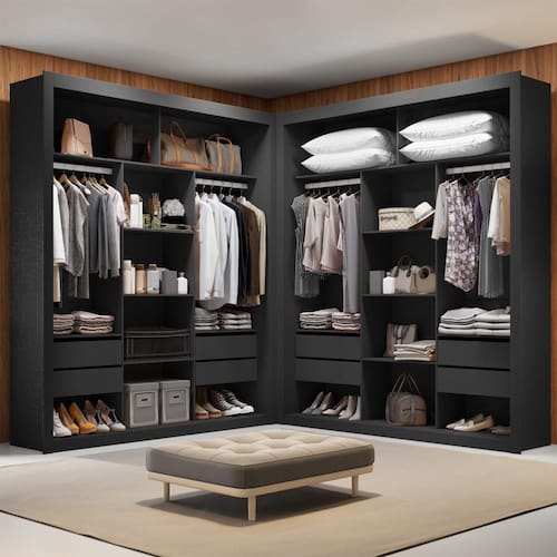 Closet Casal Premium 8 Gavetas Amoudi Móveis