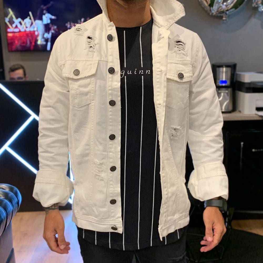 Jaqueta EMV Destroyed Off White