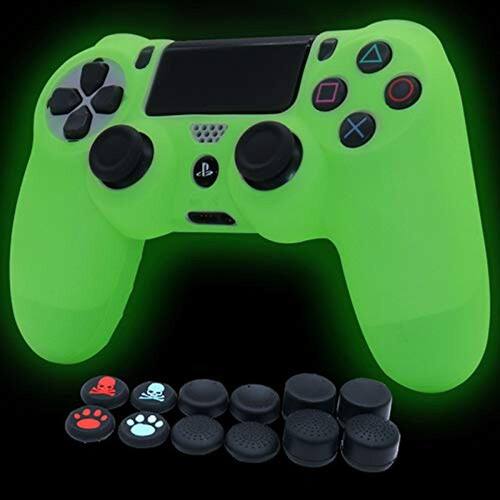 Capa de silicone PS4 Controller Skin em capa protetora escura para PS4/Slim/PS4  Pro Dualshock 4 Controller. (Punho de polegar preto Pro x 8, punho de - Faz  a Boa!