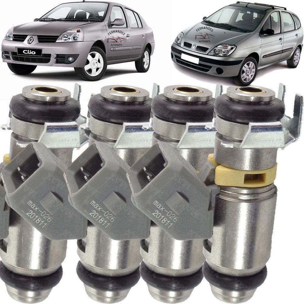 4 Bicos Injetores Renault Clio Megane Scenic 1.6 16V Iwp026