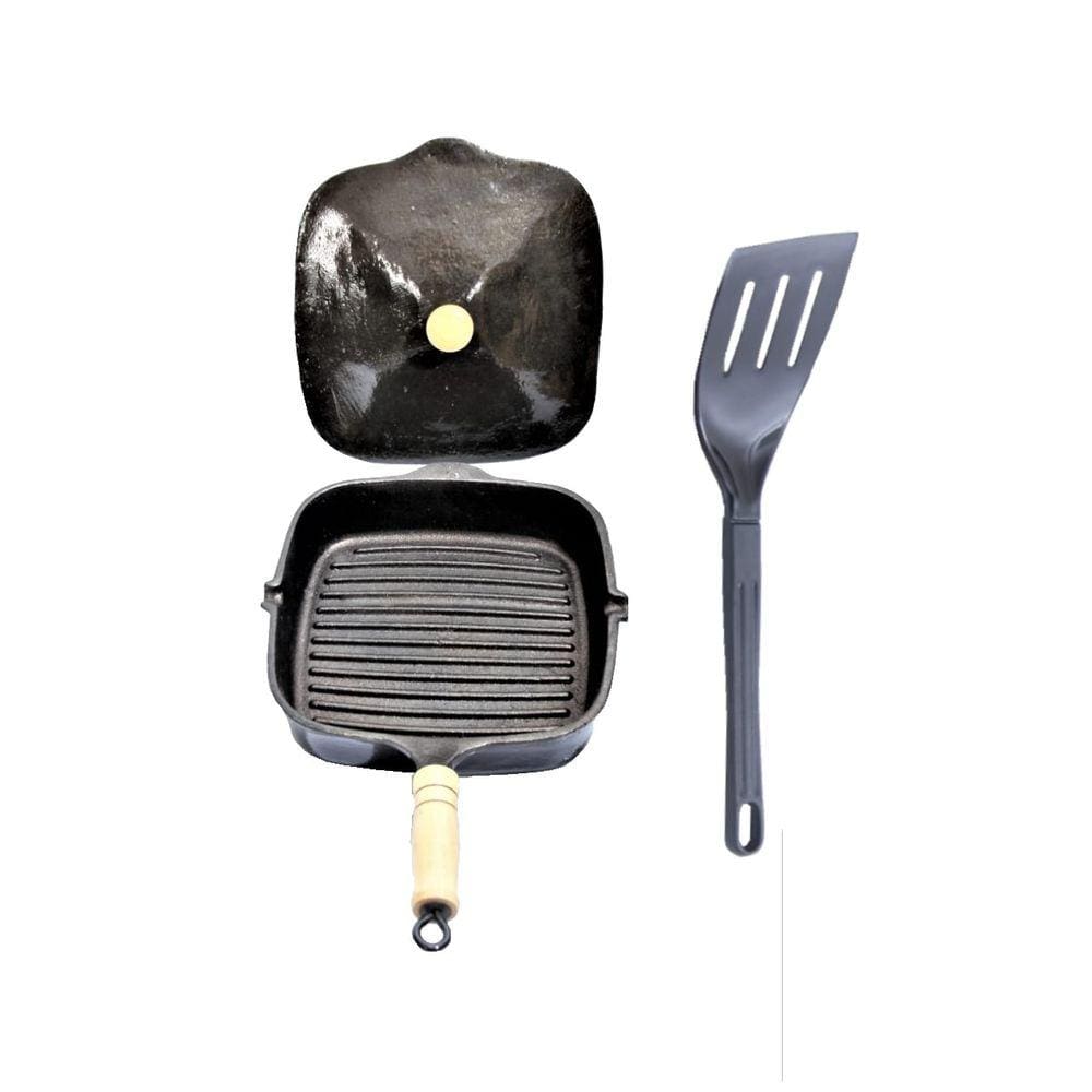 Frigideira Antiaderente Multiuso Cook Grill Tampa e Espátula