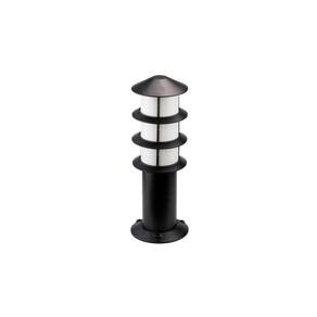 Poste Balizador Germany Oriental 35cm E27 Bivolt Preto Fosco
