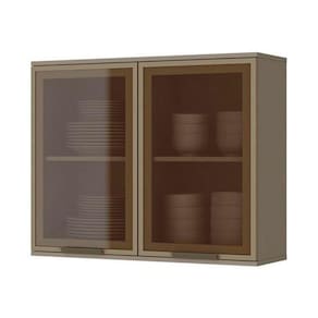 Armário Henn 2 Portas Vidro 80Cm C55-23 Duna