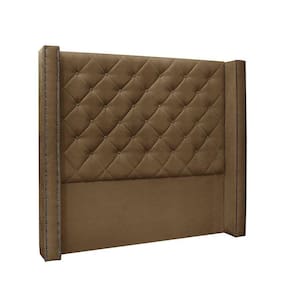 Cabeceira Vicenza Cama Box Queen 160 Cm Suede Caramelo