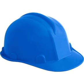 Capacete Aba Frontal Azul Com Carneira Plastica Classe B Ca
