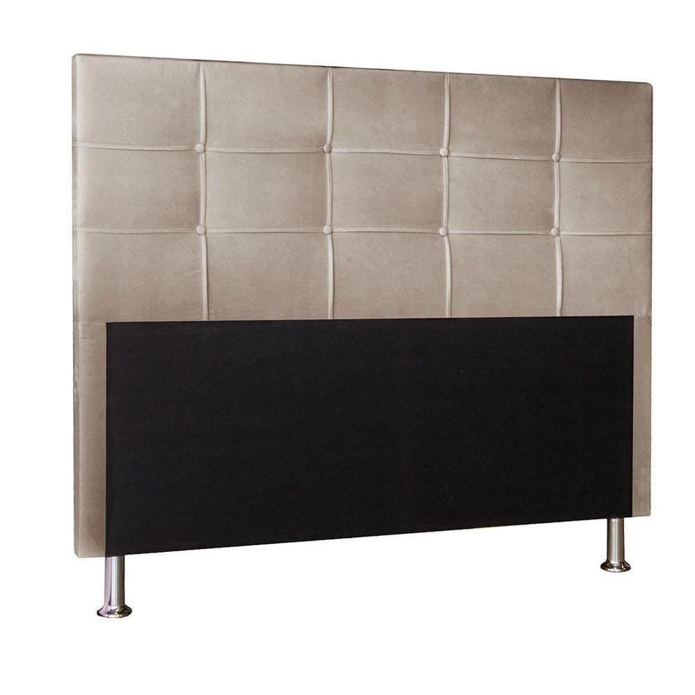 Cabeceira King 1,95m Roma Suede - Pallazio Cor Bege