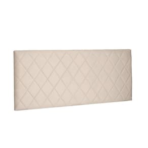 Cabeceira Painel Dubai King 195cm Suede Bege