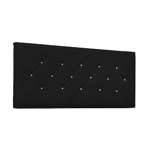 Cabeceira Painel Tânia King 195cm Corino Preto