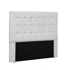 Cabeceira Verona Cama Box Casal 140 Cm Corino Branco