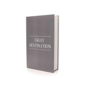 Caixa Livro "Gray Destination Cinza" 27X17X5Cmd`Rossi