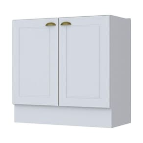 Balcão De Cozinha Henn Americana 80 Cm Sem Tampo 2 Portas - C355-05 Branco