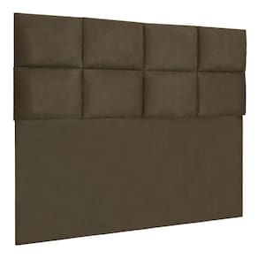 Cabeceira Modulada Queen 1,60m Lorena Suede Cor Marrom