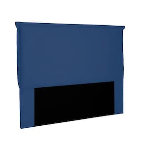 Cabeceira Garden Cama Box Casal 140 Cm Suede Azul Marinho