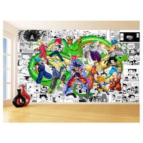 Papel De Parede Dragon Ball Goku Vegeta Anime 3,5M Dbz182