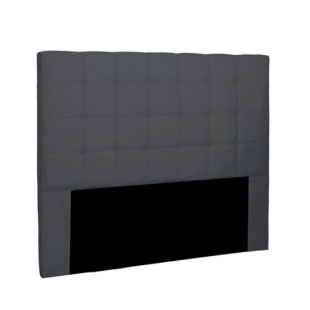Cabeceira Verona Cama Box Solteiro 90Cm Suede Cinza
