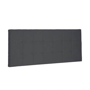 Cabeceira Painel Verona Solteiro 90cm Suede Cinza