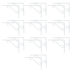 Kit 20 Cantoneira Branca Suporte Prateleira Em S 25X40Cm