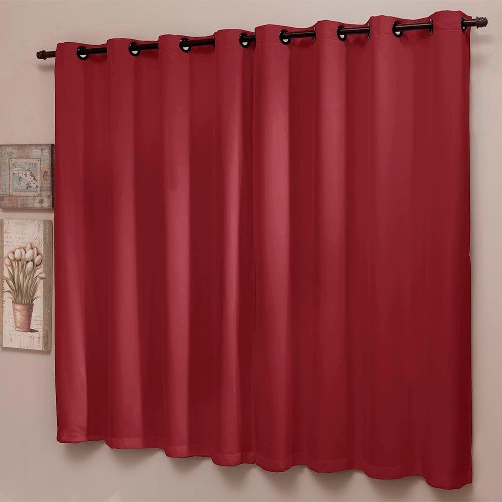 Cortina Blackout com Ilhoses 220x160cm Malbec Versatile Casa D’oro