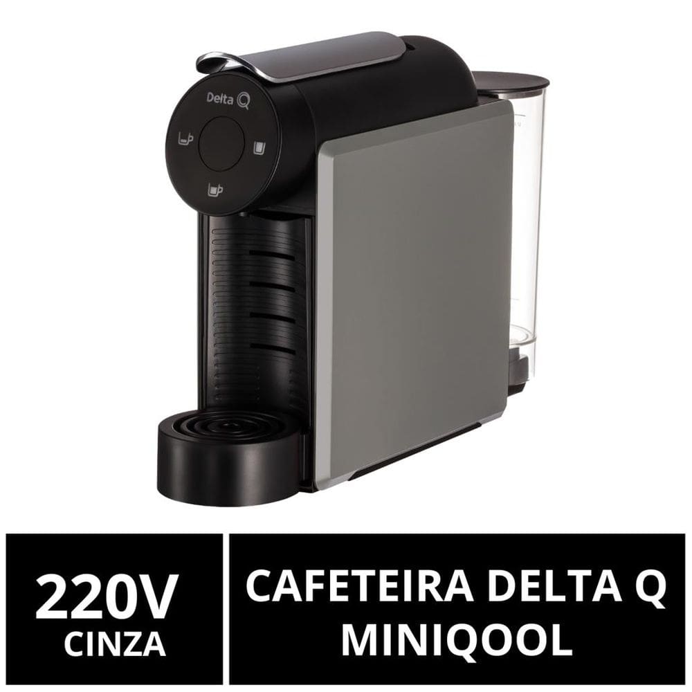 Cafeteira Cápsulas Delta Q, MiniQool, Cinza, 220V