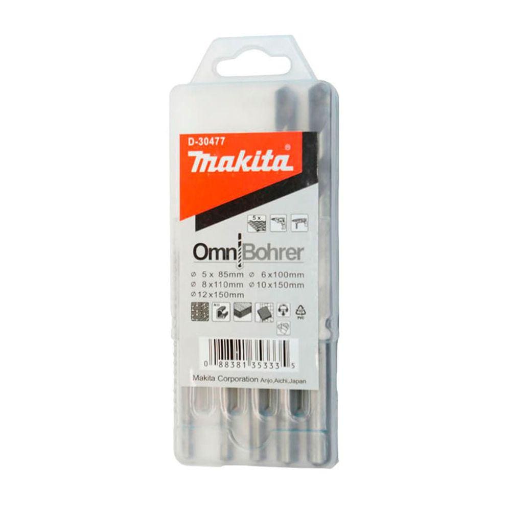 Jogo De Broca 05Pcs Omnibohrer Makita D-30477