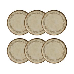 Jogo De 06 Pratos Rasos De Cerâmica Bio Stoneware Nativa Por