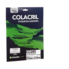 Etiqueta Carta Cc285, 279,4 X 215,9 Mm 25 Folhas Colacril