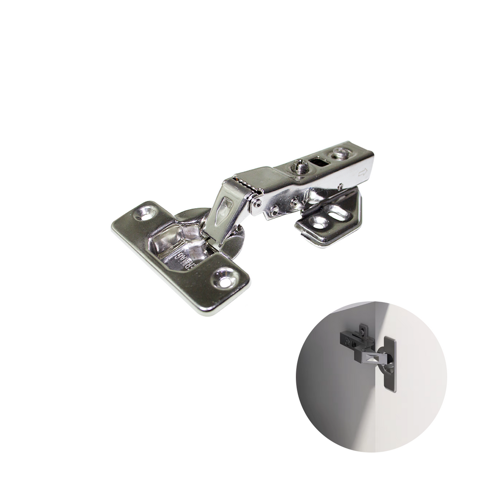 Dobradiça Cermag Aço Inox 304 Curva 35mm para Armários