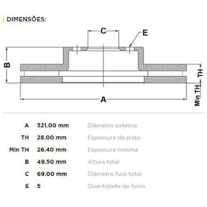 Disco Dianteiro Fremax Hyundai Veracruz 2007-2012 (UN)