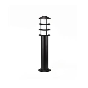 Poste Balizador Germany Oriental 55cm E27 Bivolt Preto Fosco