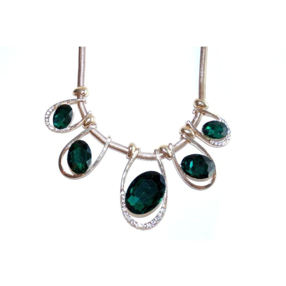 Colar Pedras Verdes