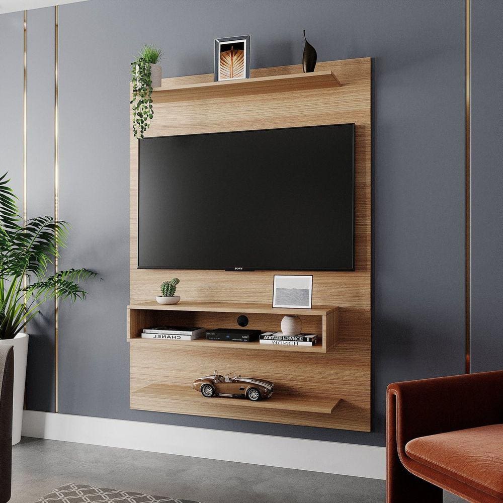 Painel para TV até 50 Polegadas 1 Nicho Boulevard Yescasa Amadeirado Montana Perfect Wood