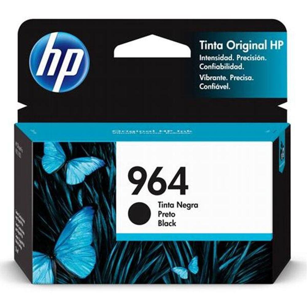 Cartucho HP 3JA53AL nº964 preto HP