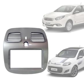 Moldura Fiamon 2 Din Champagne Fiat Grand Siena 2012 á 2021