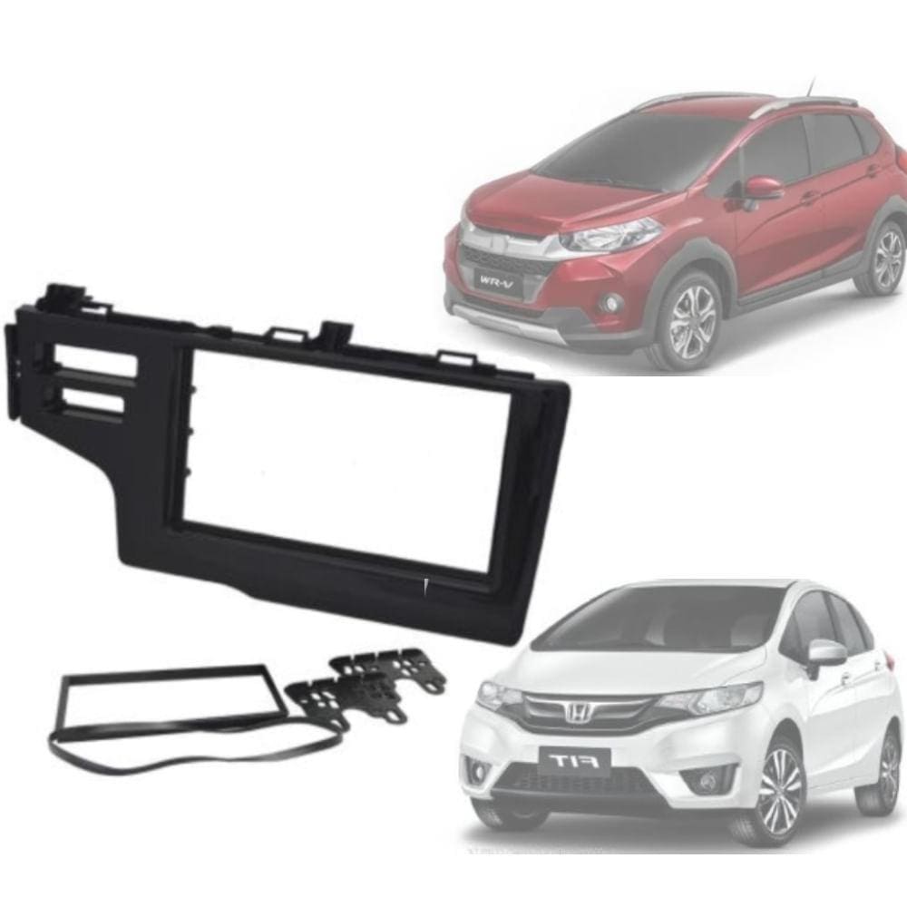 Moldura Fiamon 2 Din 4092 Black Piano Honda de 2017 até 2022