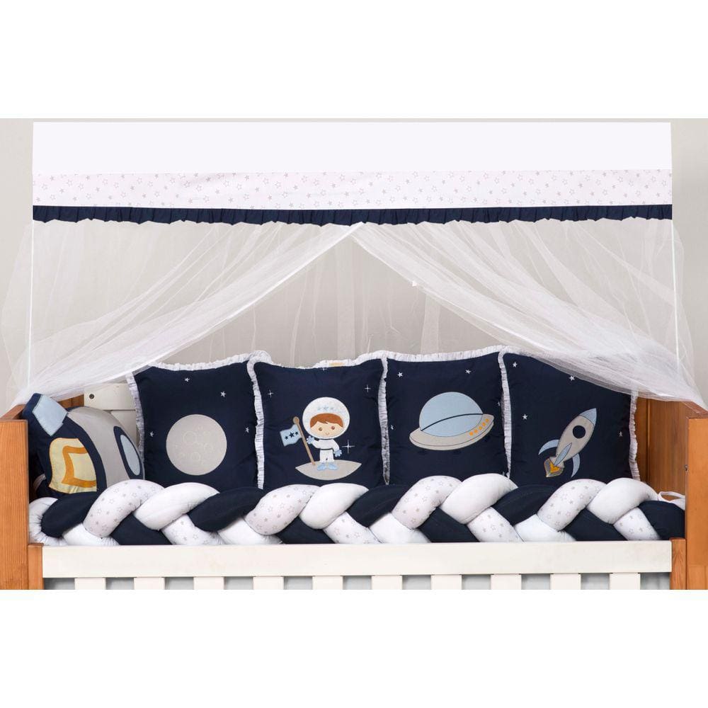Kit Berço Completo de 10Pçs Astronauta Baby Magia Menino