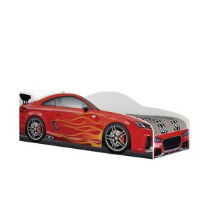 Cama Carro Solteiro Infantil Juvenil Menino Vermelho Luke Móveis