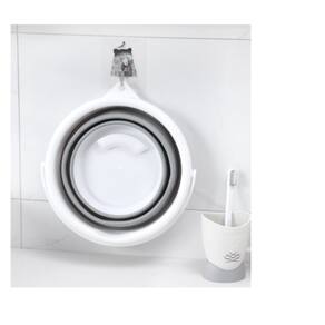 Balde Retratil De Silicone 3 Litros Portátil kit com 3 Unidades
