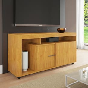 Rack para Sala de Estar para TV até 55 Polegadas 2 Portas Lavanda