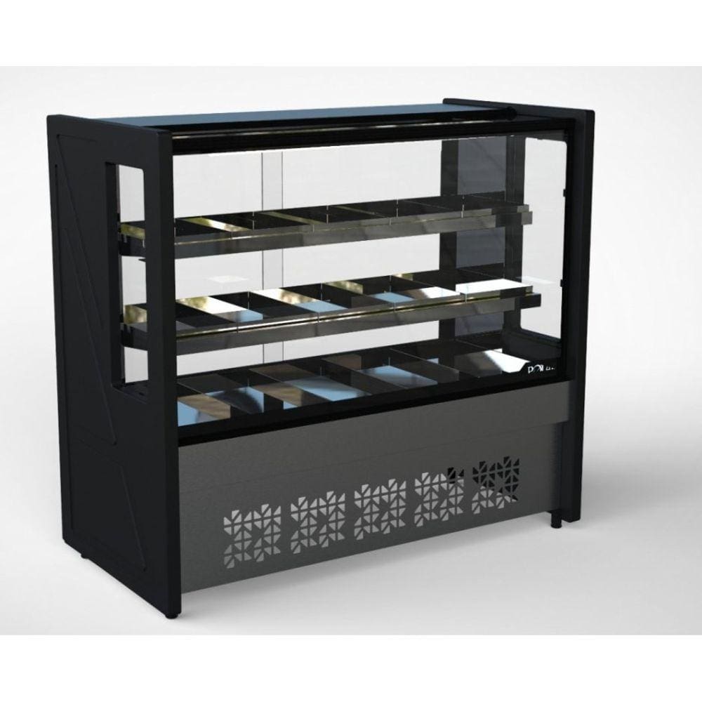 Balcão Estufa 1,25 M Preto Platinum Pve -127V