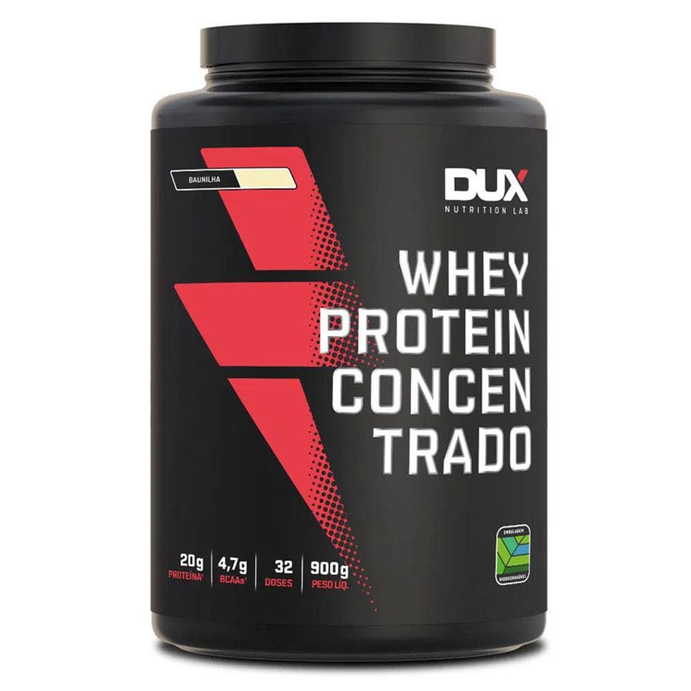 Whey Protein Concentrado Dux Nutrution 900g Baunilha