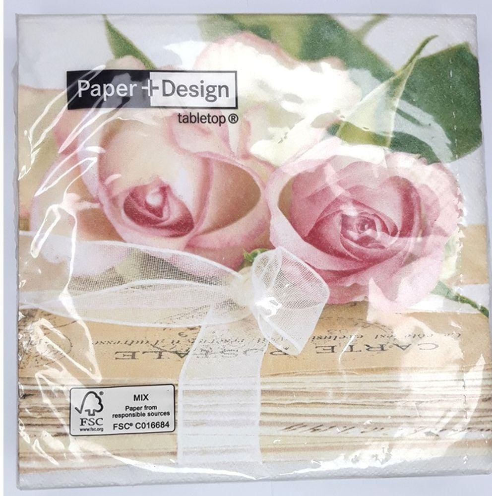 20 Guardanapos Para Decoupage Love Letters 33x33