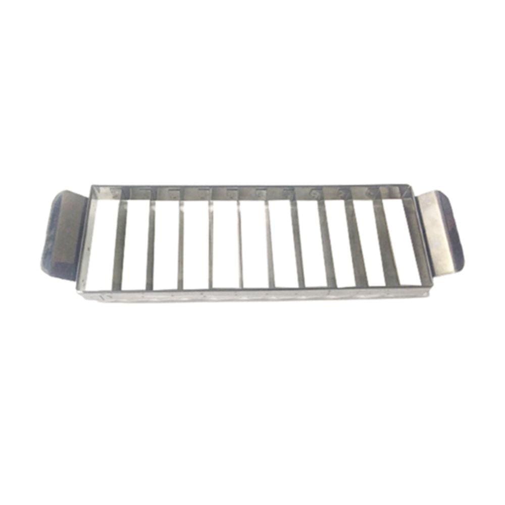Marcador De Fatias Perfeitas 29,5 x 3,5 Cm 11 Fatias Em Inox Caparroz