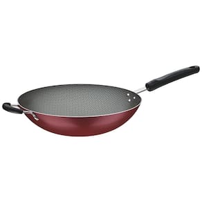 Wok 36Cm 6 6L Loreto Vermelhoaluminio Com Revestimento Antiaderewok Alum 36Cm Loreto Ver Tramontina